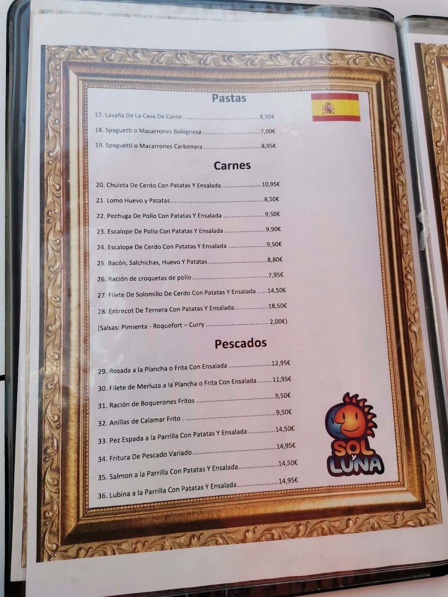 Bar Restaurante Sol Y Luna Photo Menu 3