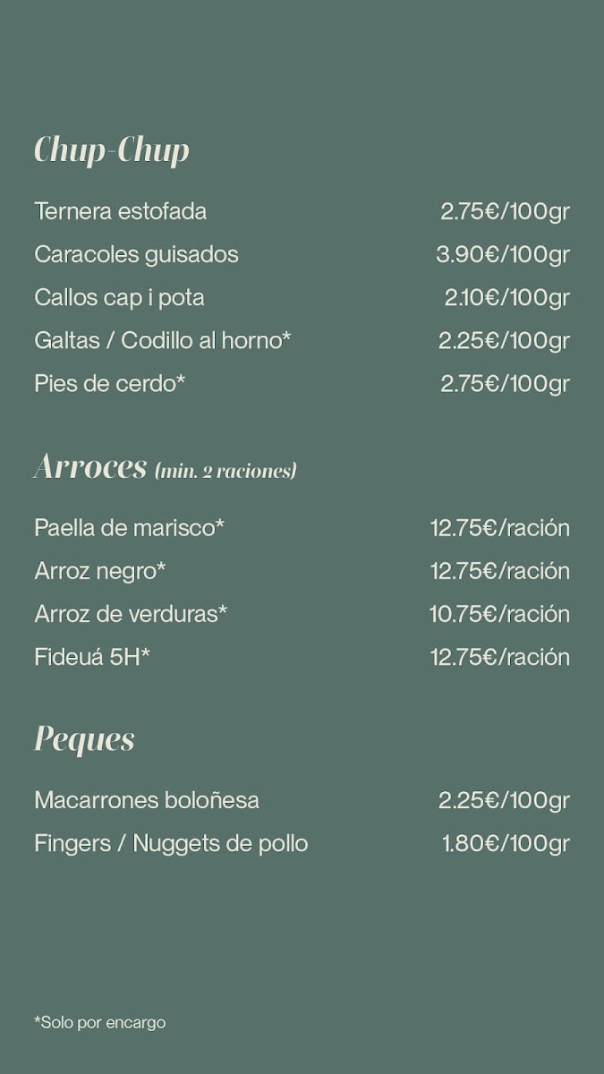 5 Hermanos para llevar Photo Menu 1