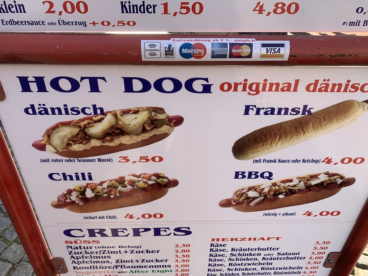 Hot Dog Company Photo Menu 2
