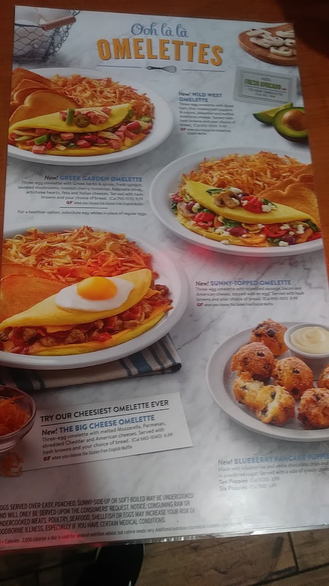 Denny's Restaurant Photo Menu 7