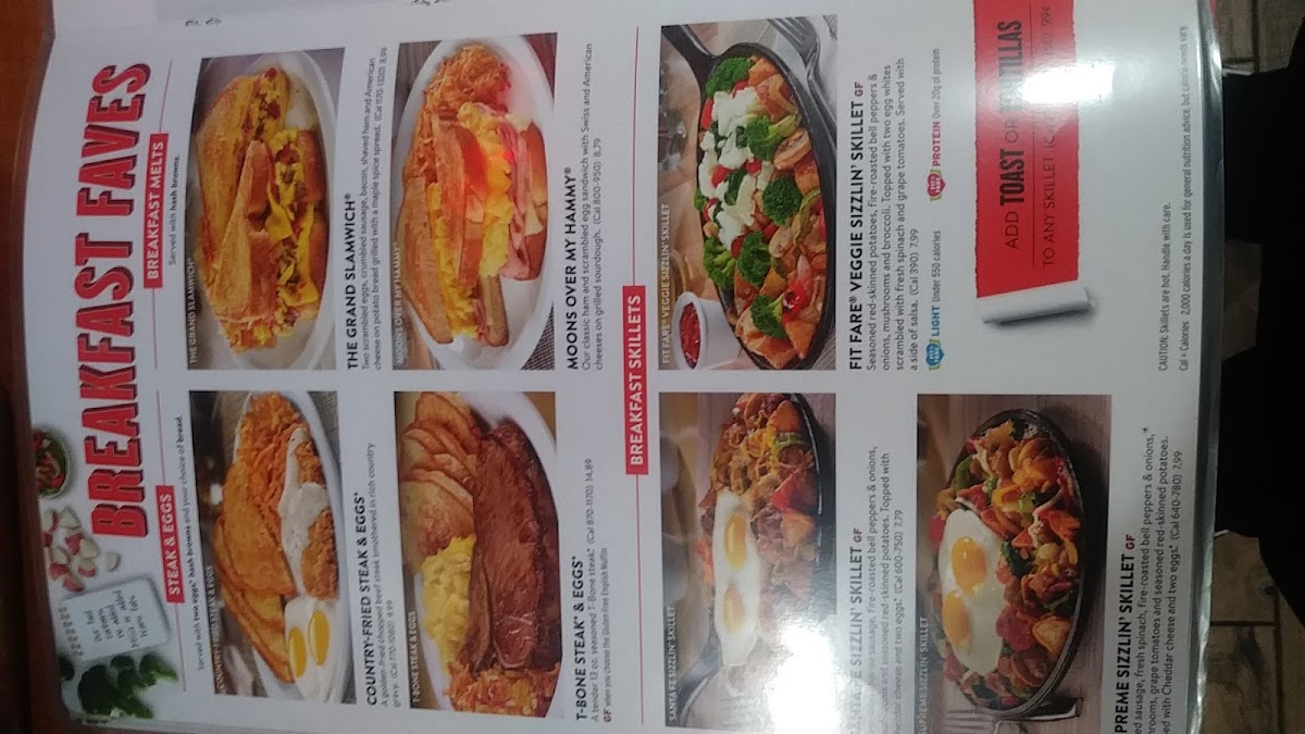 Denny's Restaurant Photo Menu 8