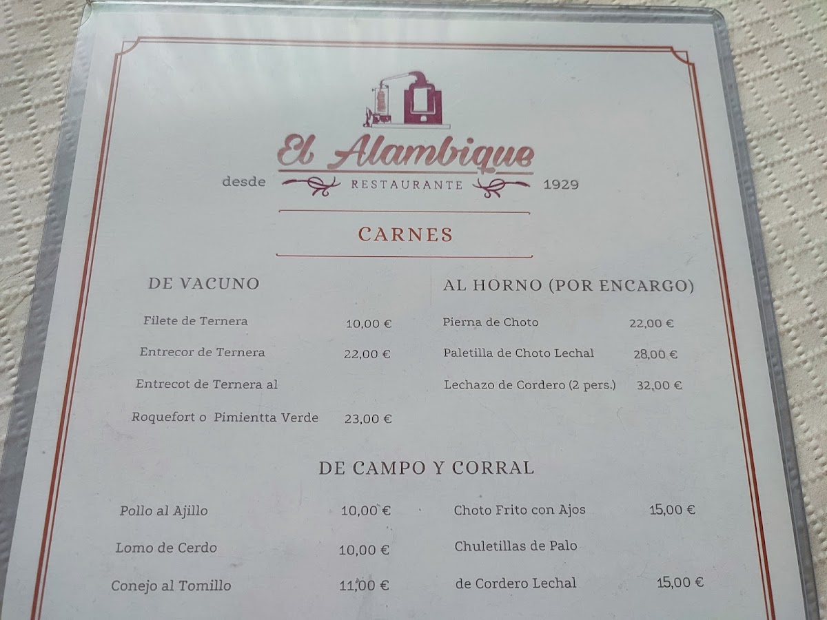 Restaurante alambique Photo Menu 2