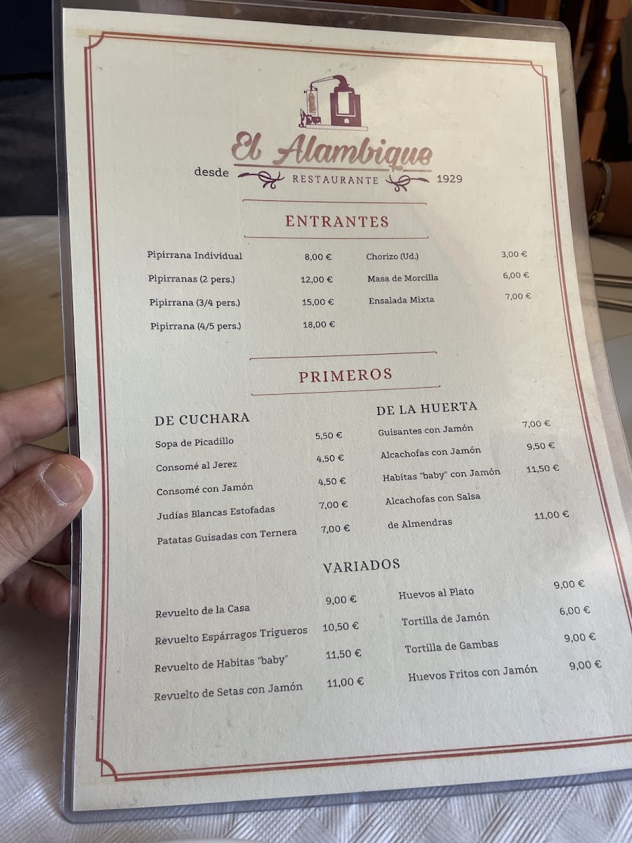 Restaurante alambique Photo Menu 5