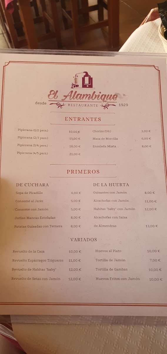 Restaurante alambique Photo Menu 9