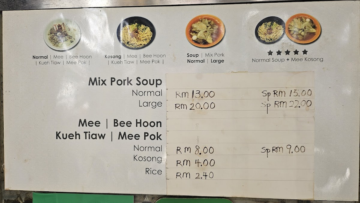 Noodle Descendants Photo Menu 1
