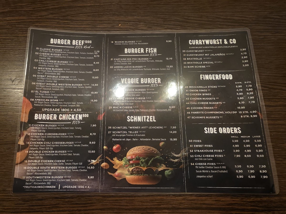 Biggi's Burger Photo Menu 2