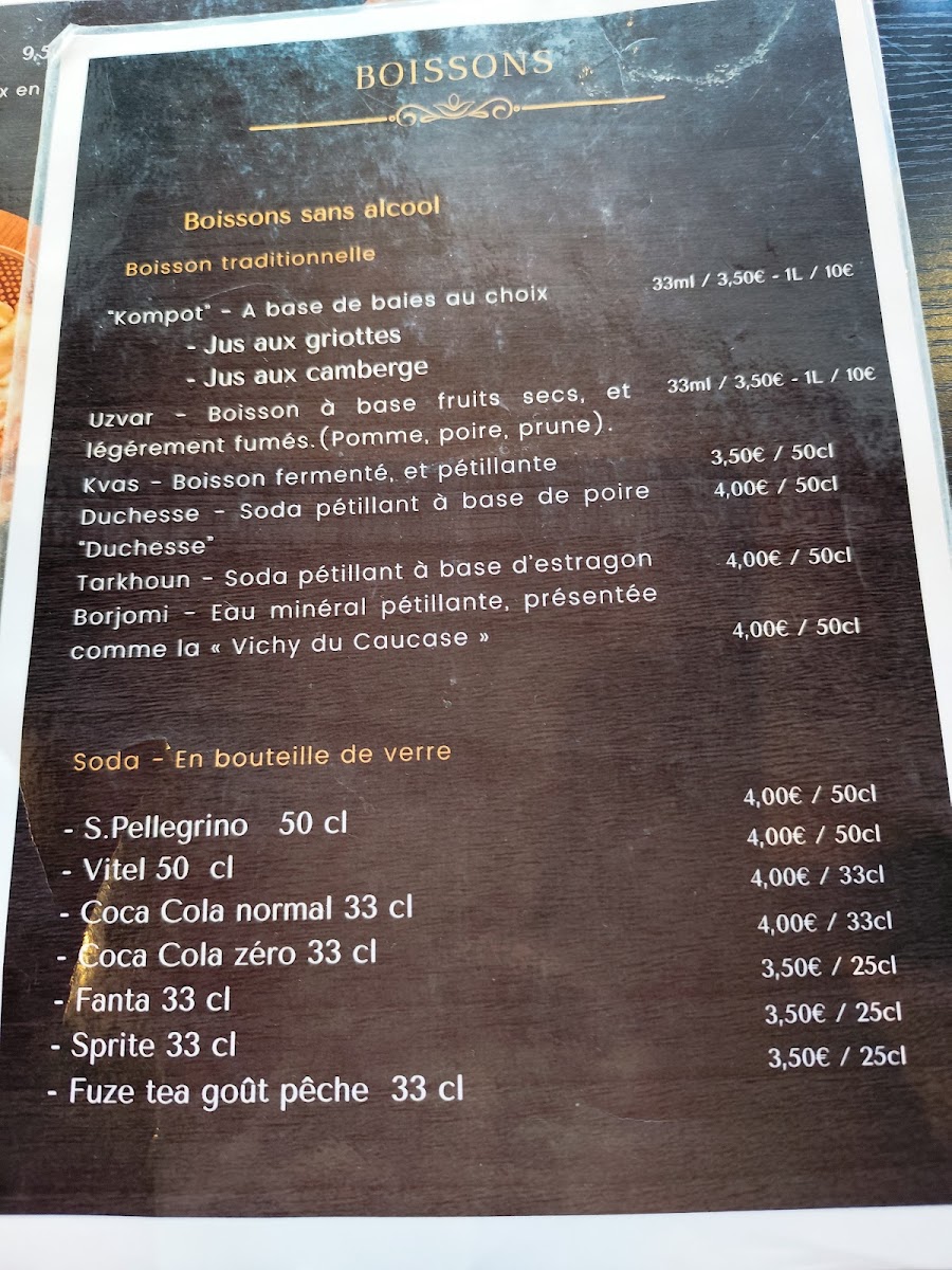 Le Bortsch Photo Menu 9