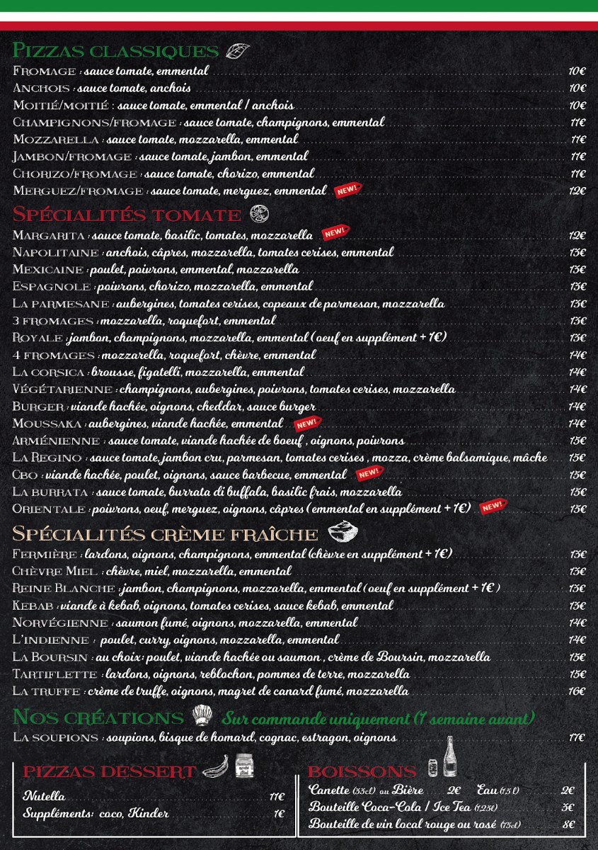 Regino Pizza Photo Menu 1
