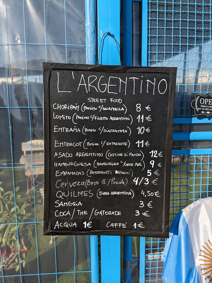 L'argentino Photo Menu 1