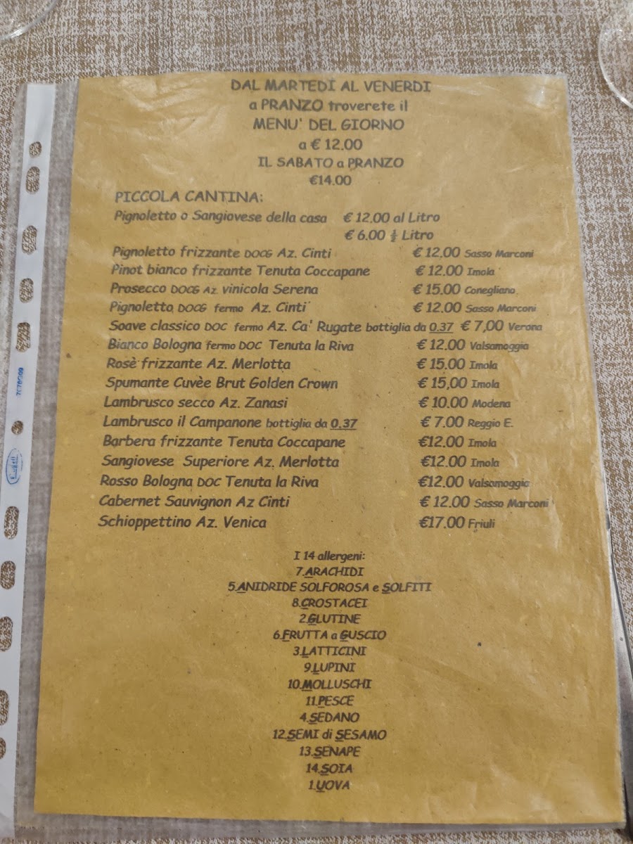 Locanda Trattoria Mattarozzi Photo Menu 7