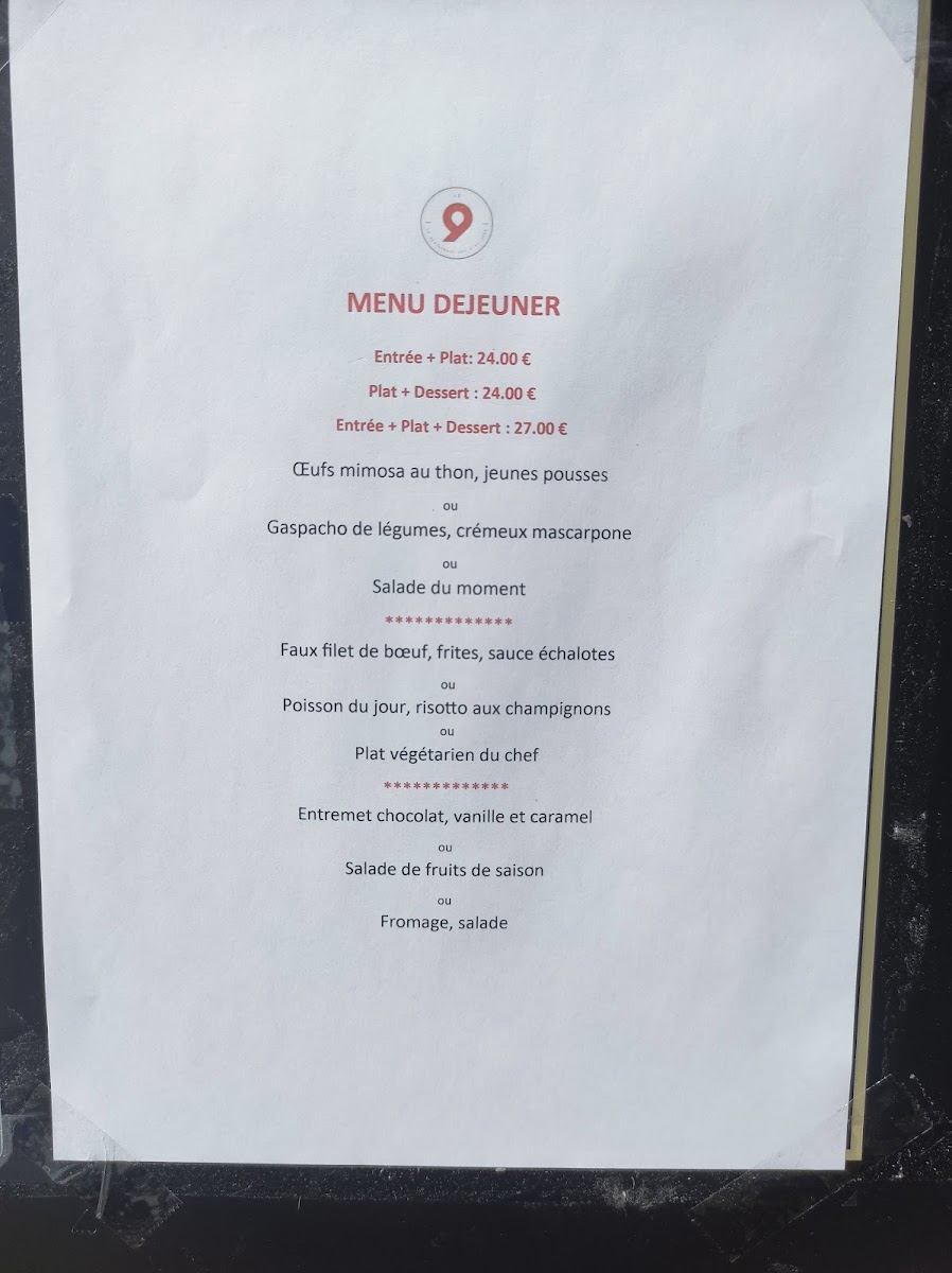 Restaurant Le 9 Photo Menu 3