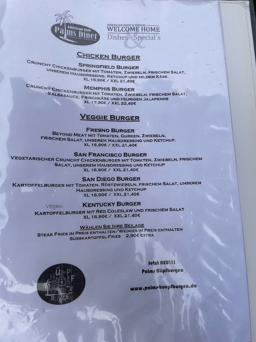 Palms Diner Photo Menu 2