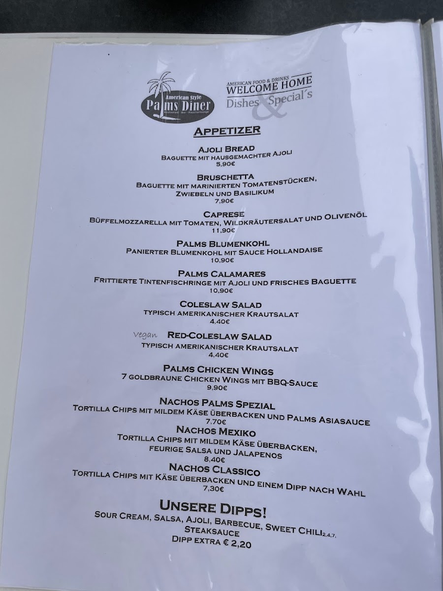 Palms Diner Photo Menu 5