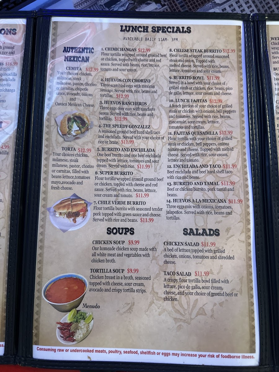 El Aguila Real Mexican Restaurant & grill Photo Menu 4