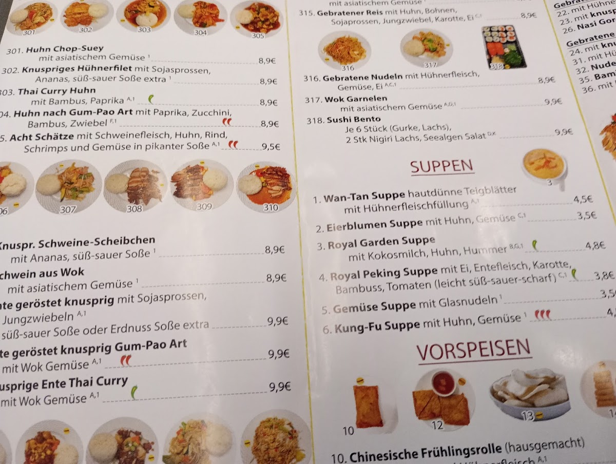 ASIA CITY Unterhaching Photo Menu 6