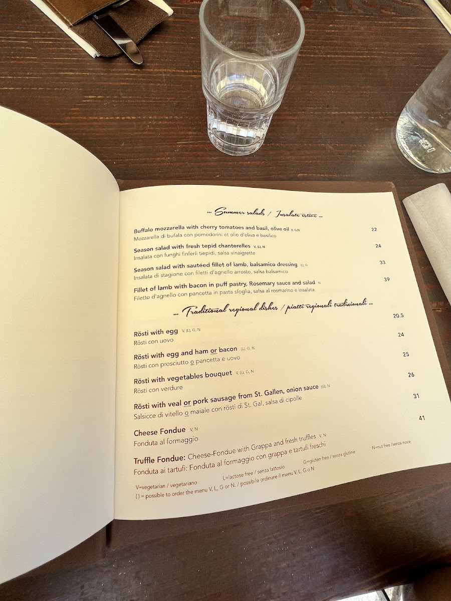 Bergrestaurant Blatten Photo Menu 3
