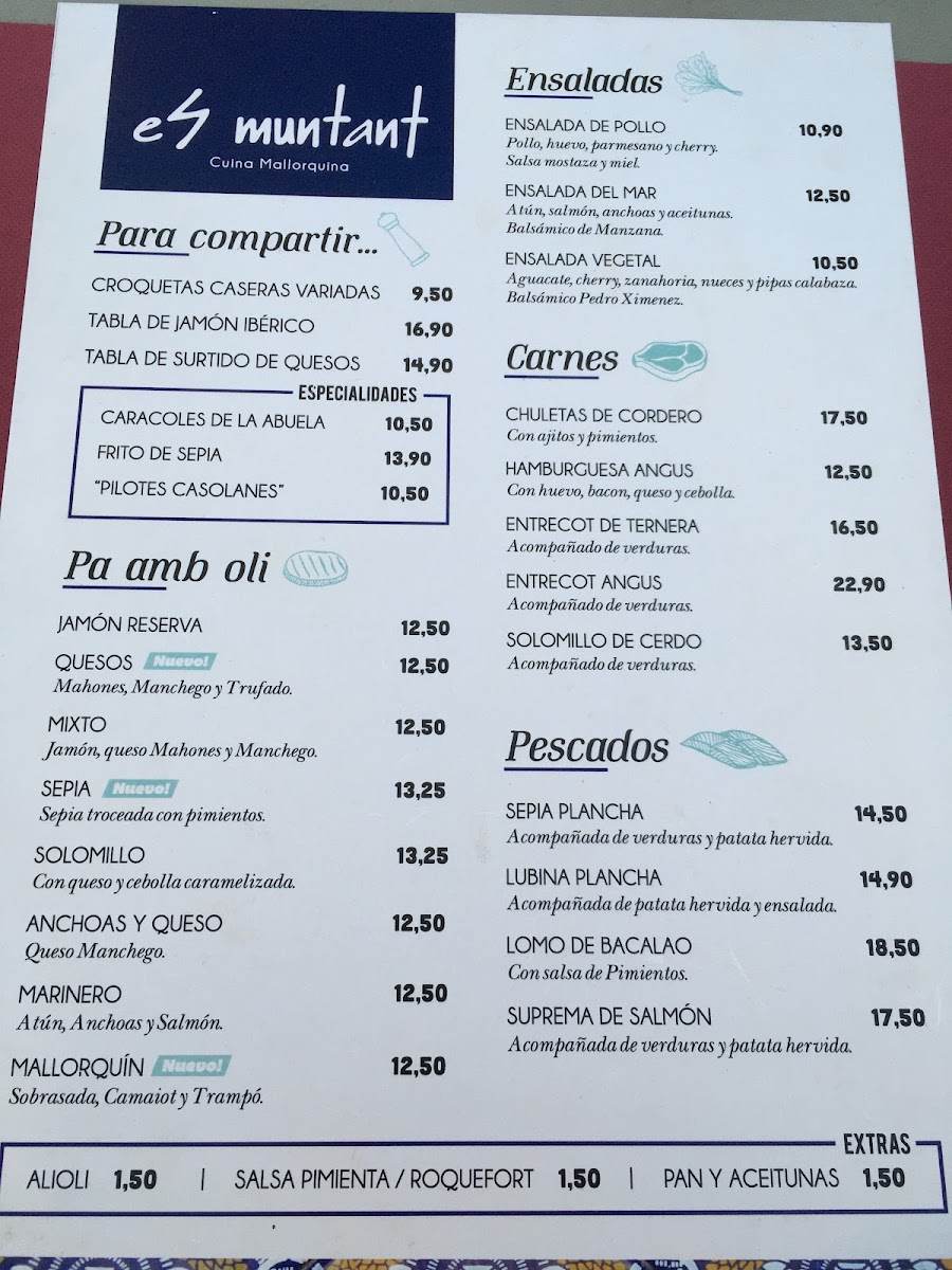 Restaurant es Muntant Photo Menu 3