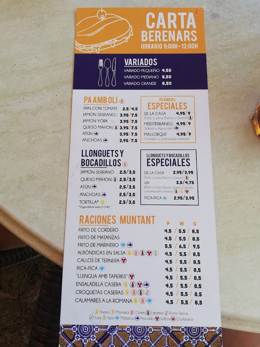 Restaurant es Muntant Photo Menu 7