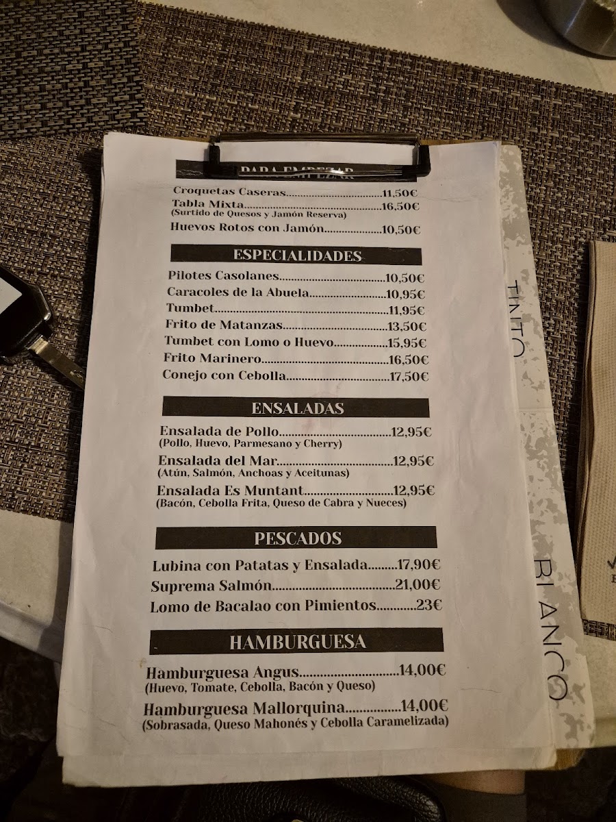 Restaurant es Muntant Photo Menu 8