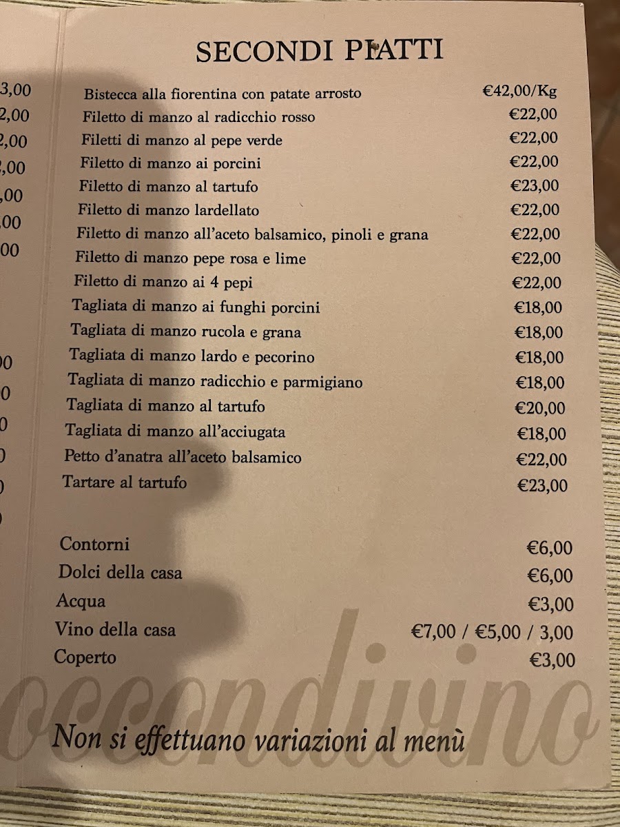Trattoria Boccondivino Photo Menu 2