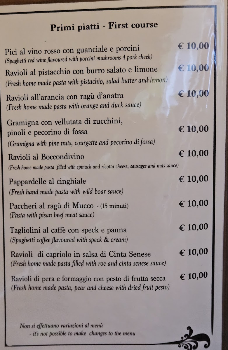 Trattoria Boccondivino Photo Menu 7