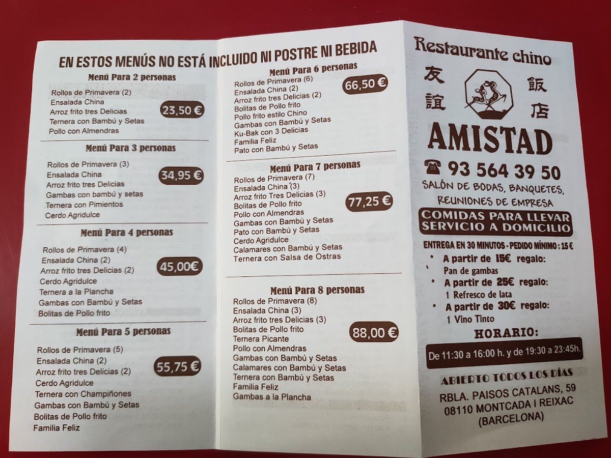 Restaurant Xinès Amistat Photo Menu 6