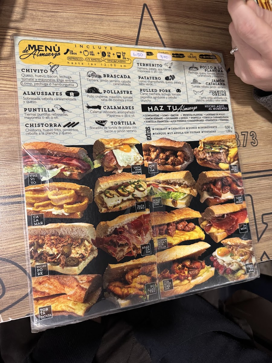 The Ceramic Bar Photo Menu 4