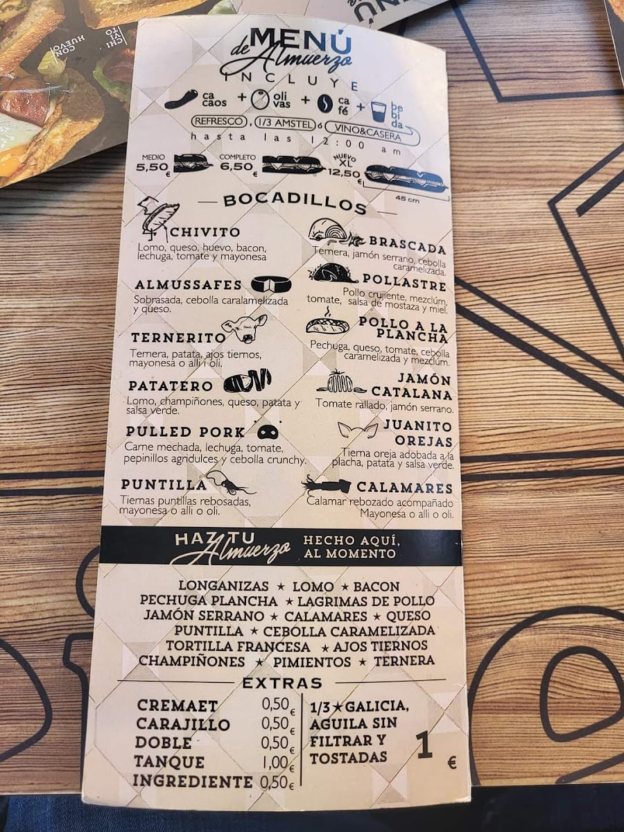 The Ceramic Bar Photo Menu 6