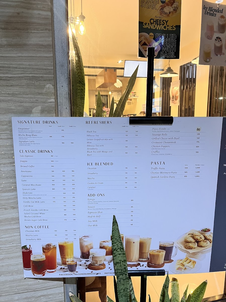 Auring's Cafe Photo Menu 4