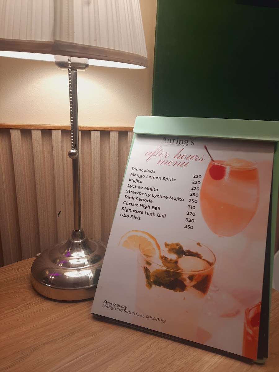 Auring's Cafe Photo Menu 5