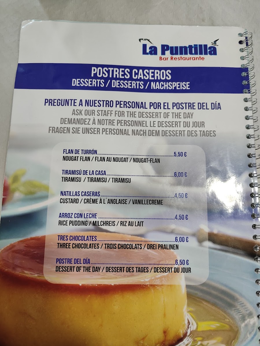 Restaurante La Puntilla Photo Menu 5