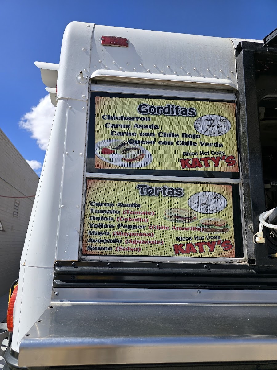 Katy’s Ricos Hot Dogs Photo Menu 1