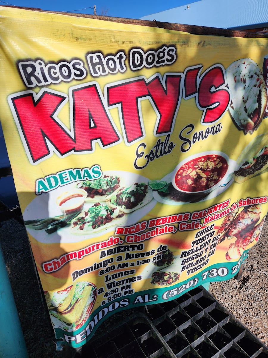 Katy’s Ricos Hot Dogs Photo Menu 7