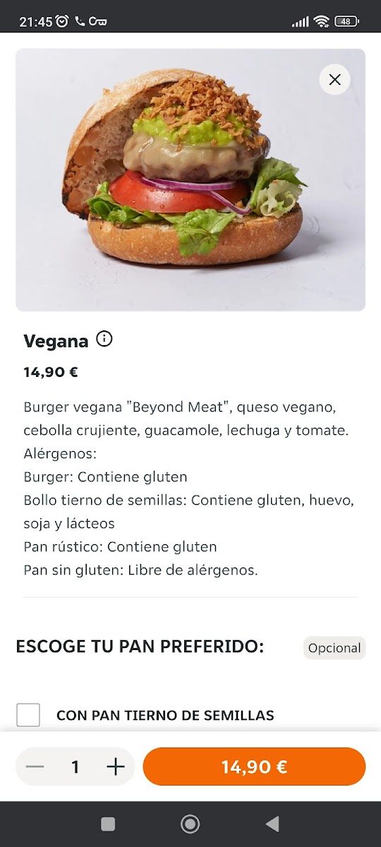 La Pepita Burger Bar - Vialia Vigo Photo Menu 2