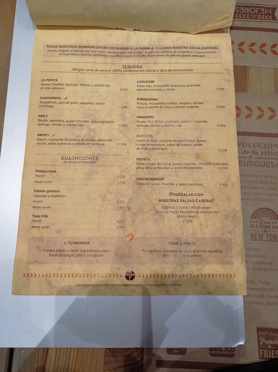 La Pepita Burger Bar - Vialia Vigo Photo Menu 4