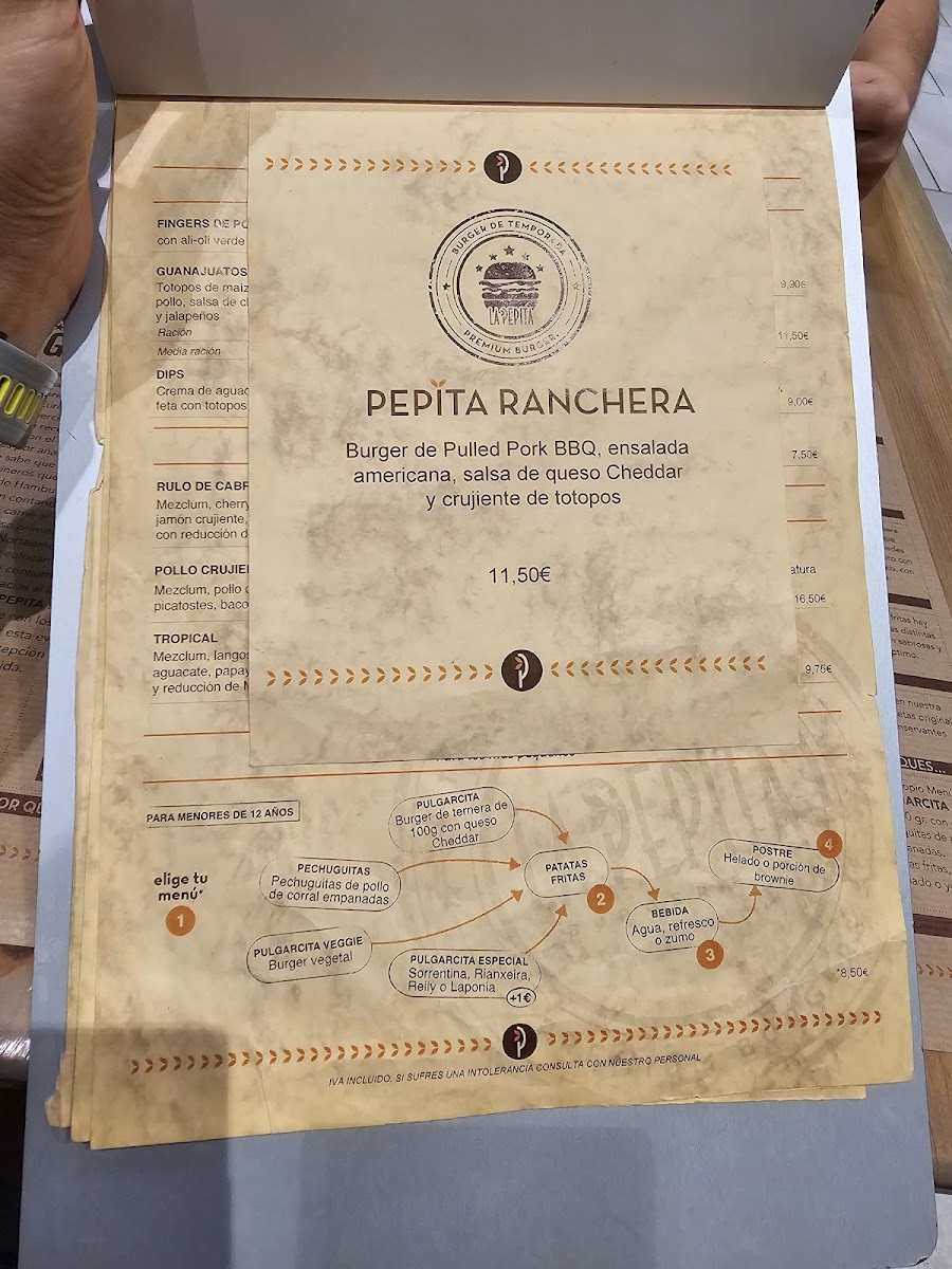 La Pepita Burger Bar - Vialia Vigo Photo Menu 8