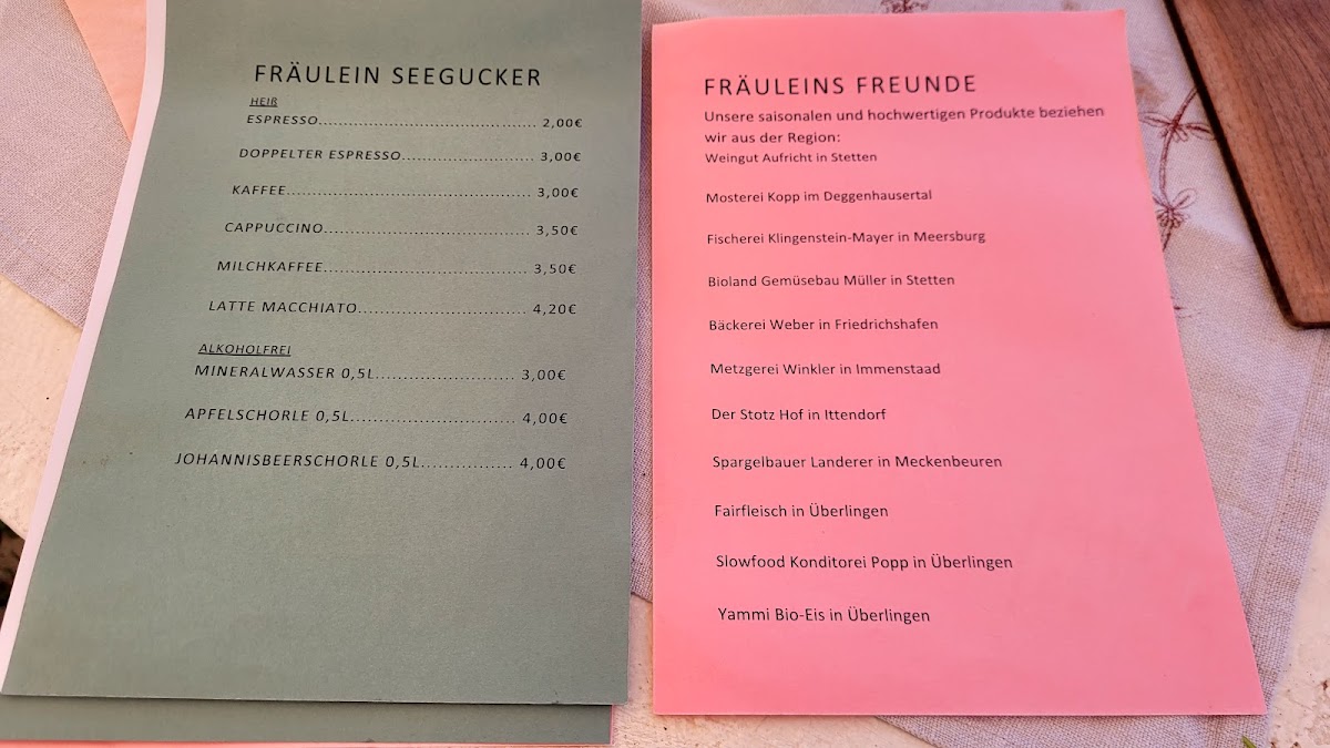 Fräulein Seegucker Photo Menu 2