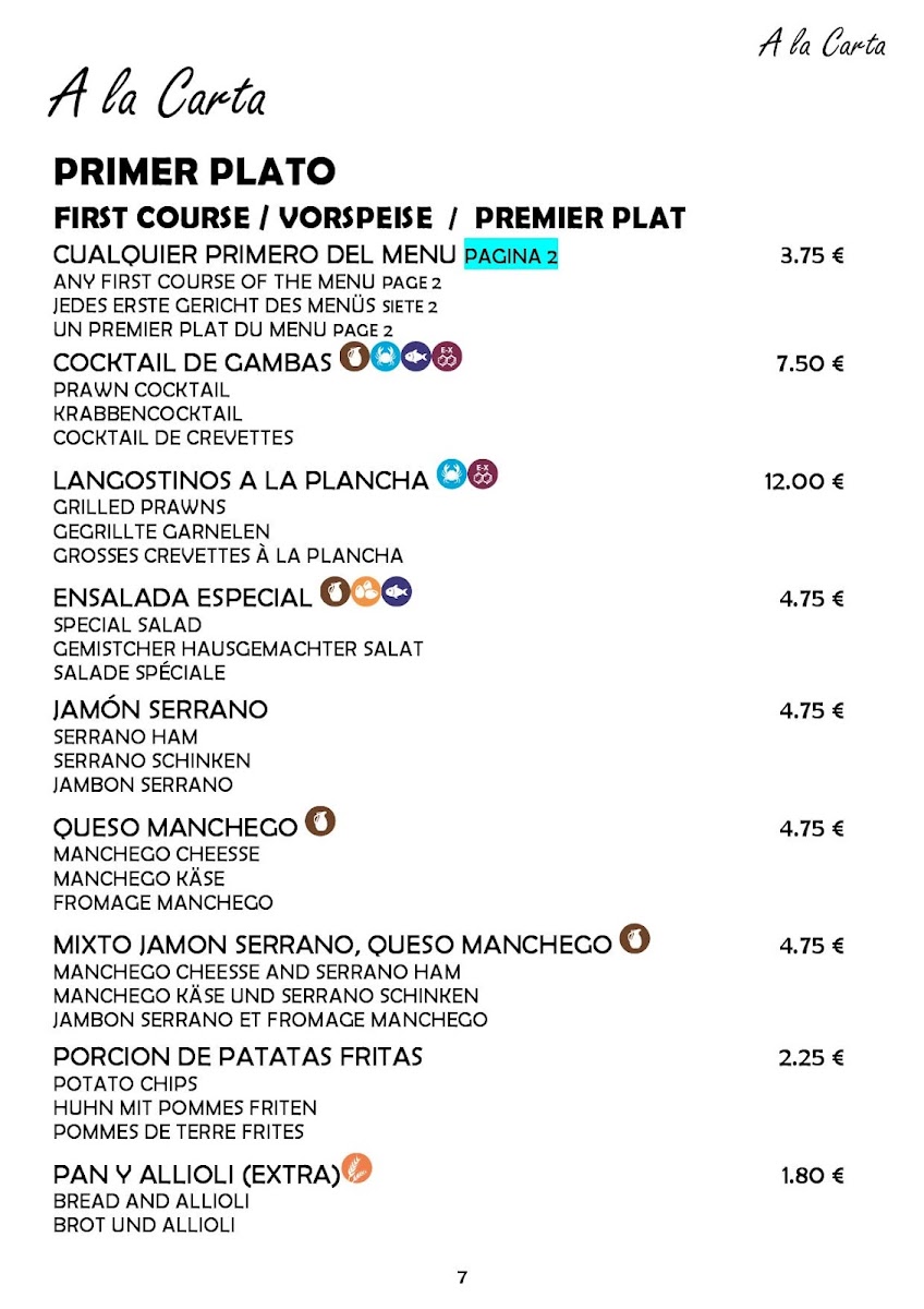 Restaurante Pepe Photo Menu 5