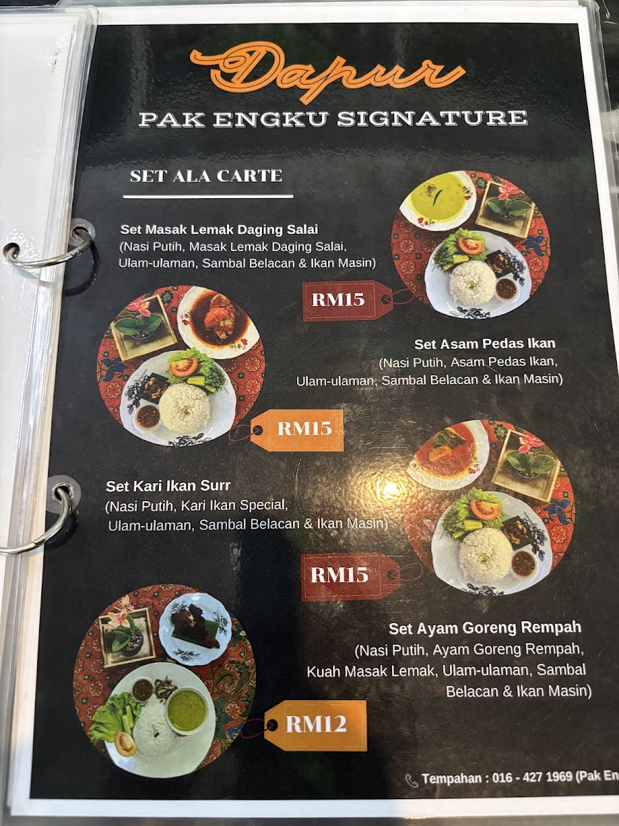 Dapur Pak Engku Signature Photo Menu 1