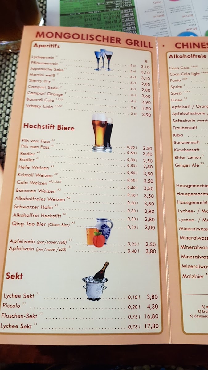Mongolisches Grill Restaurant Dschingis Khan Photo Menu 2