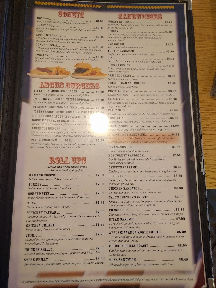 Americus Coney & Grill Photo Menu 8