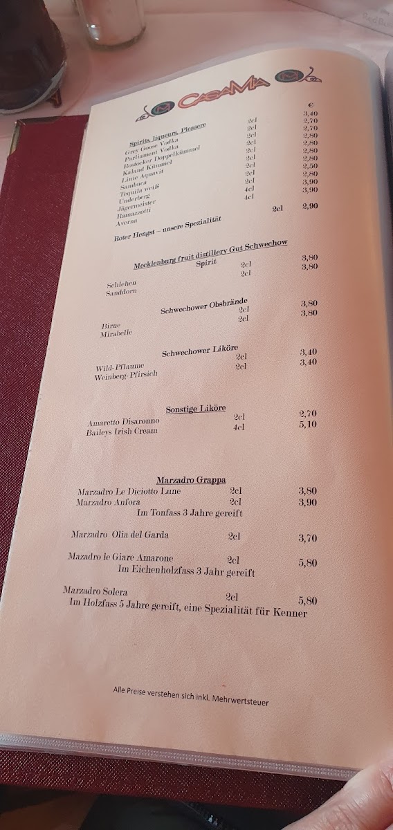 Casa Mia Photo Menu 9