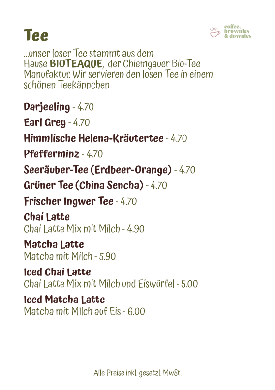 coffee, brownies & downies Oberursel Photo Menu 8