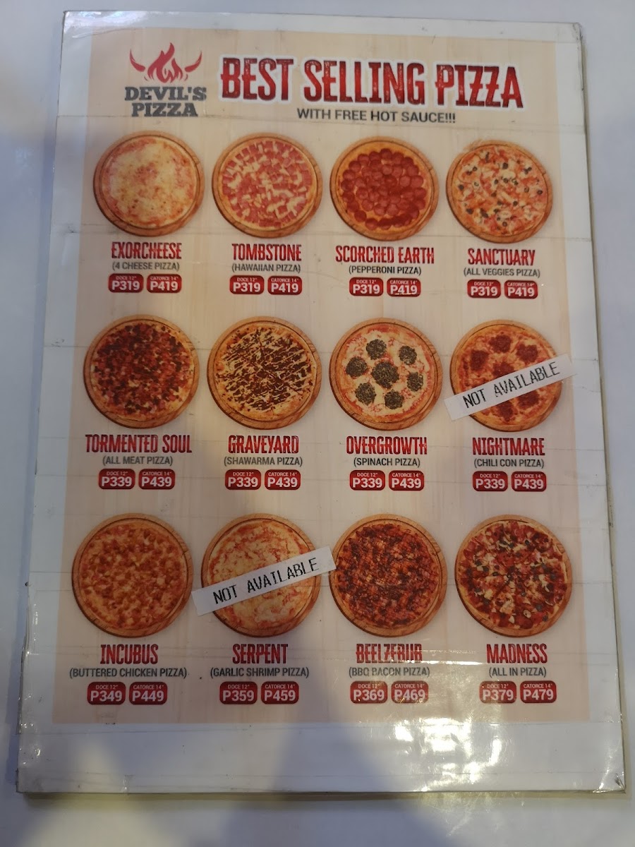 Devils Pizza Photo Menu 4