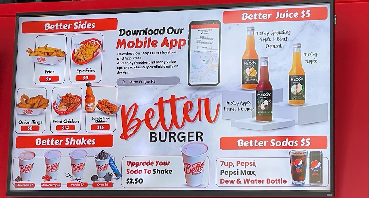 BETTER BURGER THE TERRACE Photo Menu 2