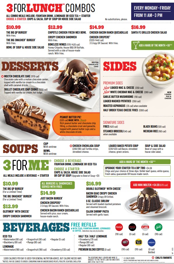 Chili's Grill & Bar Photo Menu 4