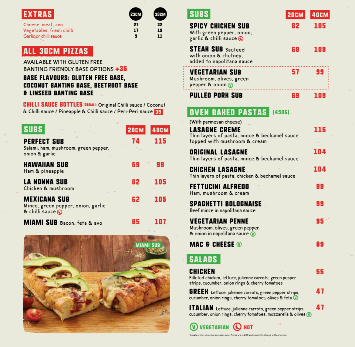 Pizza Perfect Nelspruit Photo Menu 1