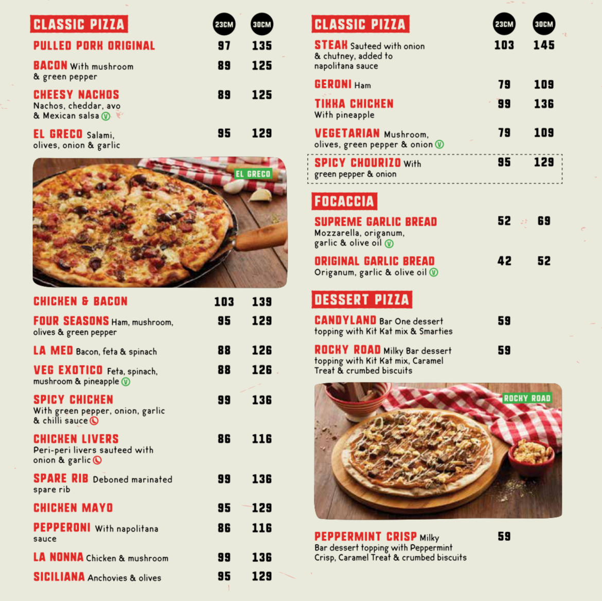 Pizza Perfect Nelspruit Photo Menu 2