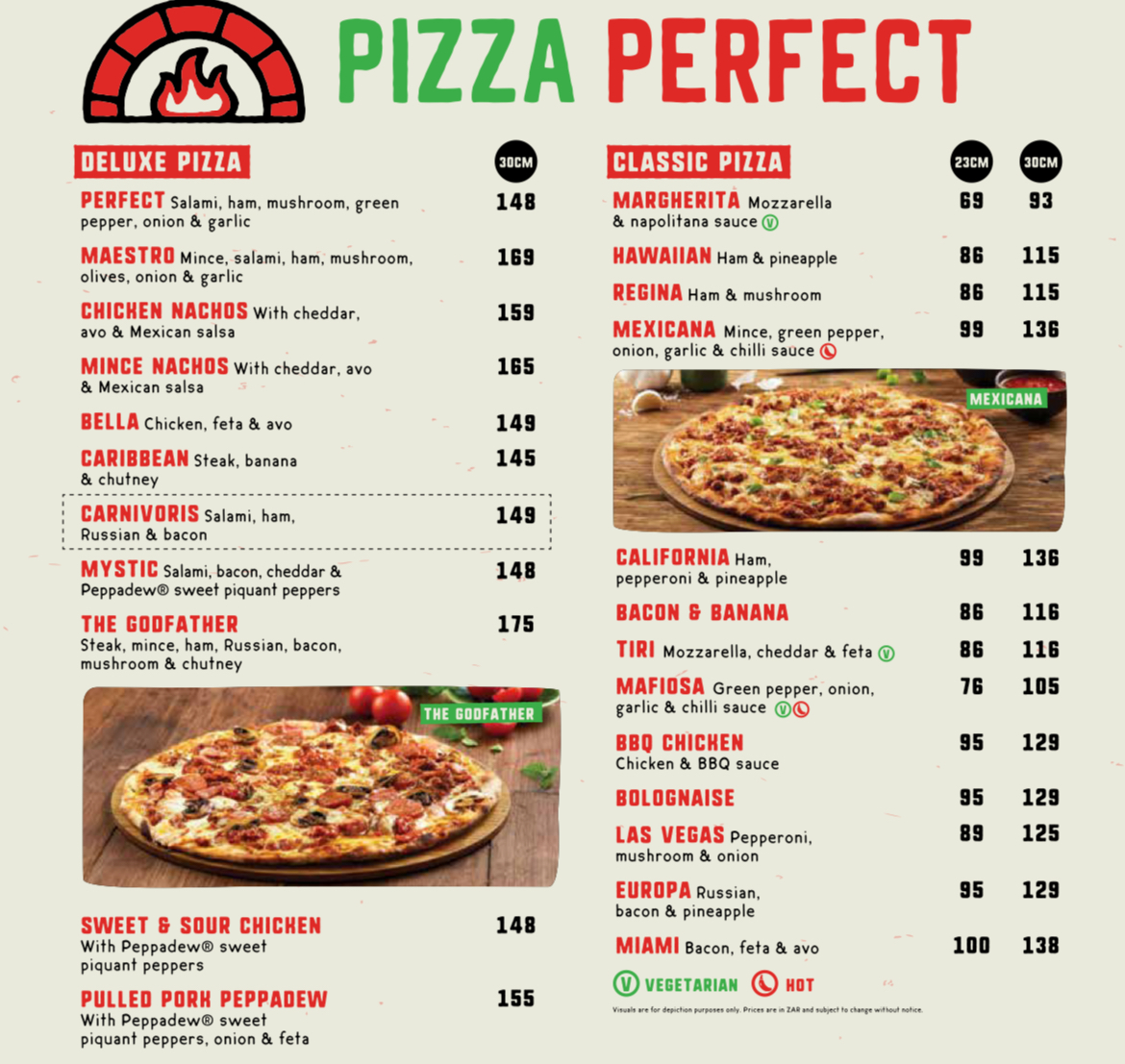 Pizza Perfect Nelspruit Photo Menu 3