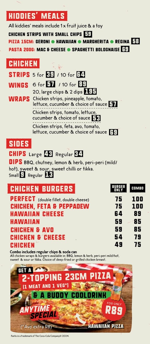 Pizza Perfect Nelspruit Photo Menu 4